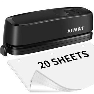 AFMAT Electric Three Hole Punch